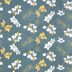 Dream Weaverz Home Polycotton King Fitted (Elastic) 260 TC Floral 1 Bedsheet with 2 Pillow Covers (Dark Green-White)