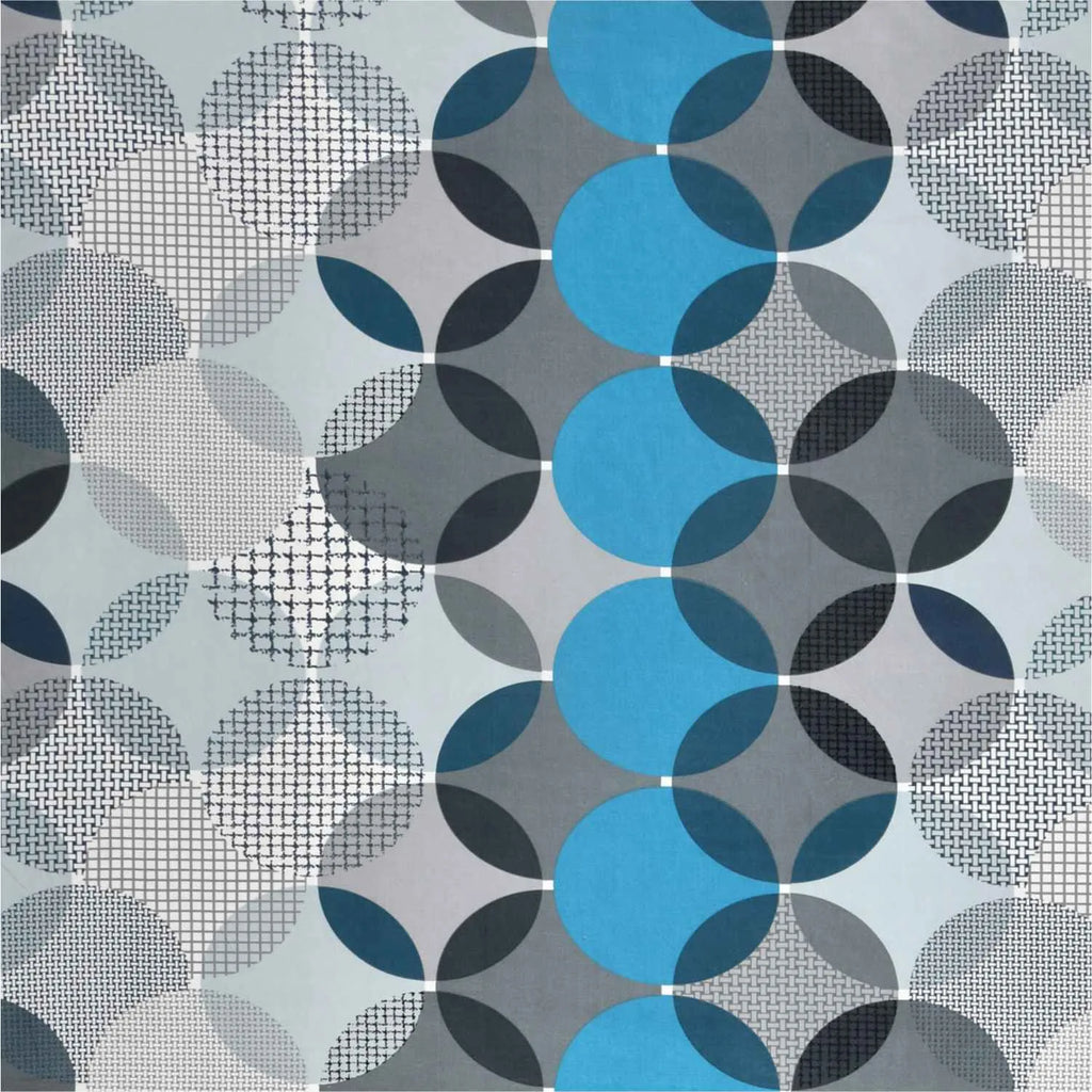 Dream Weaverz Home Polycotton Double Fitted (Elastic) 260 TC Abstract 1 Bedsheet with 2 Pillow Covers (Grey)