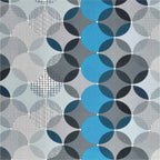Dream Weaverz Home Polycotton Double Fitted (Elastic) 260 TC Abstract 1 Bedsheet with 2 Pillow Covers (Grey)