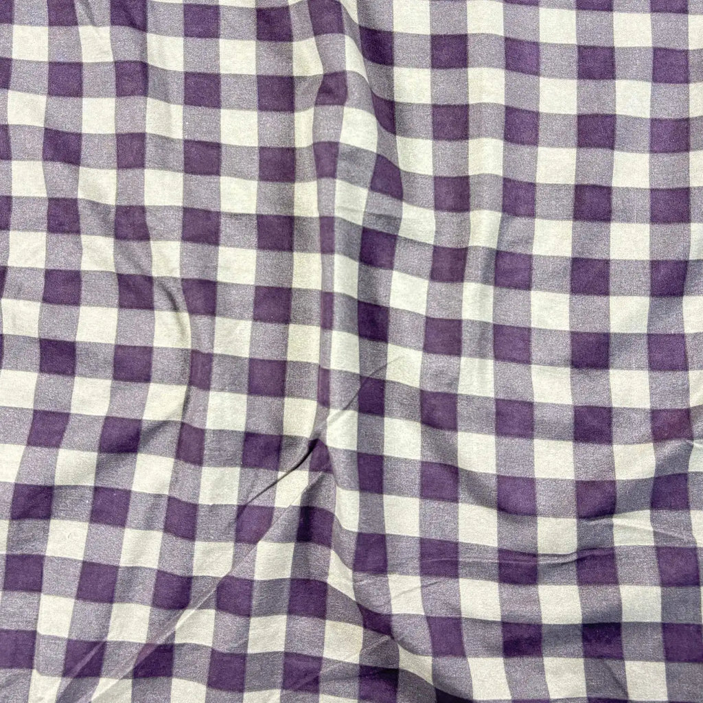 Dream Weaverz Home Polycotton (Fitted) 260TC DoubleSIZE BEDSHEET(Purple check)