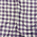 Dream Weaverz Home Polycotton (Fitted) 260TC DoubleSIZE BEDSHEET(Purple check)