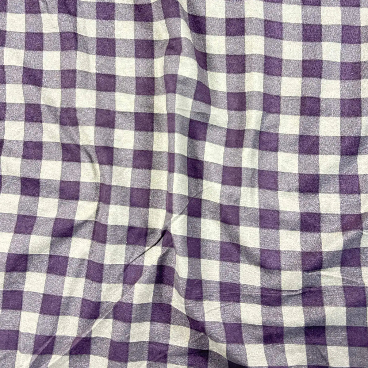 Dream Weaverz Home Polycotton (Fitted) 260TC DoubleSIZE BEDSHEET(Purple check)