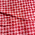 Dream Weaverz Home Polycotton (Fitted) 260TC DoubleSIZE BEDSHEET(Red Check)