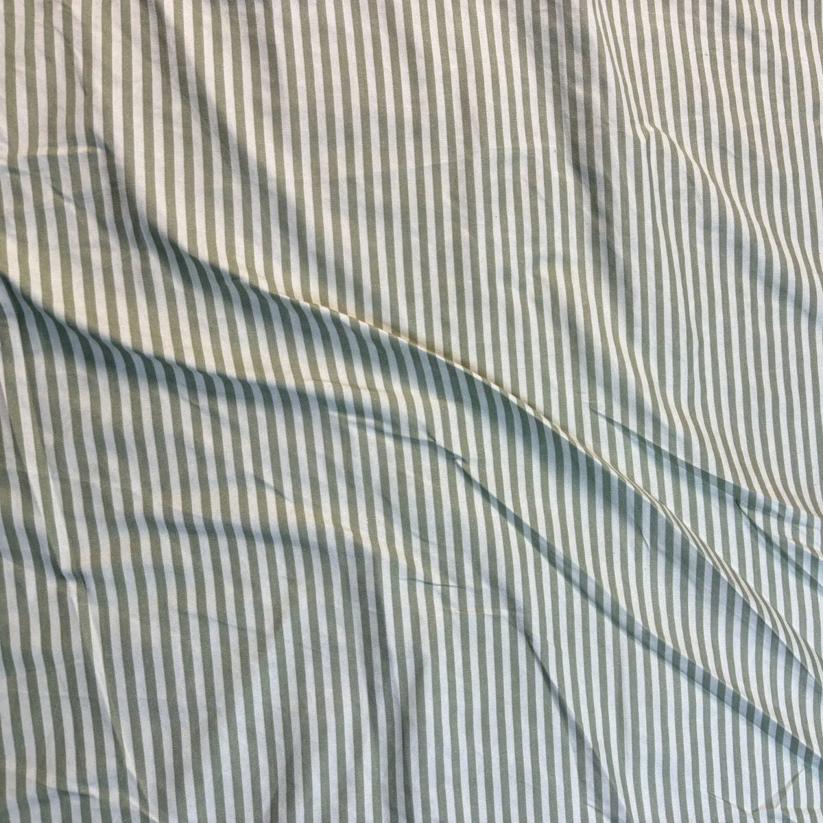 Dream Weaverz Home Polycotton (Fitted) 260TC DoubleSIZE BEDSHEET(Green Stripes)