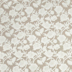 Dream Weaverz Home Polycotton King Fitted (Elastic) 260 TC Floral 1 Bedsheet (Beige-White)