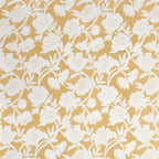 Dream Weaverz Home Polycotton King Fitted (Elastic) 260 TC Floral 1 Bedsheet (Yellow)