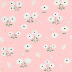 Dream Weaverz Polycotton King Fitted (Elastic) 260 TC Floral 1 Bedsheet with 2 Pillow Covers (Baby Pink)