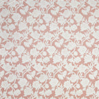 Dream Weaverz Home Polycotton King Fitted (Elastic) 260 TC Floral 1 Bedsheet (Peach-White)