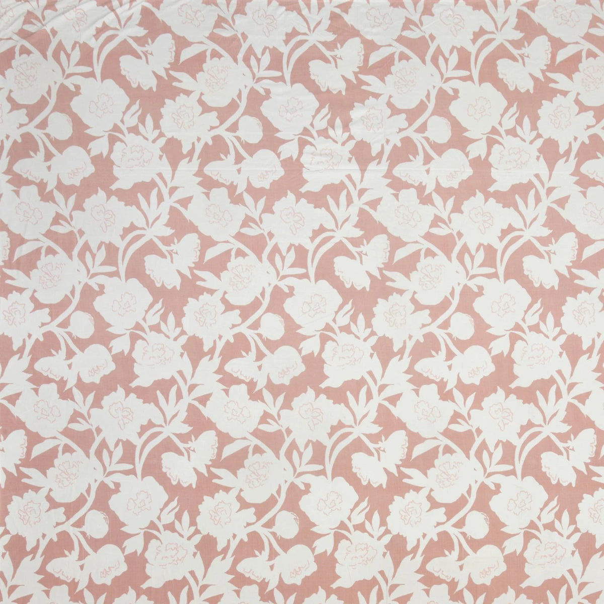 Dream Weaverz Home Polycotton King Fitted (Elastic) 260 TC Floral 1 Bedsheet (Peach-White)