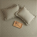 Dream Weaverz Home Polycotton (Flat) 260TC DoubleSIZE BEDSHEET(Green Checks)
