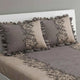 Dream Weaverz Home Polycotton Double Fitted (Elastic) 260 TC Abstract 1 Bedsheet with 2 Pillow Covers (Grey)