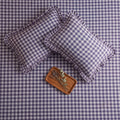 Dream Weaverz Home Polycotton (Flat) 260TC DoubleSIZE BEDSHEET(Ink Blue Check)