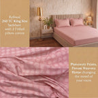 Dream Weaverz Home Polycotton (Flat) 260TC DoubleSIZE BEDSHEET(Pink)