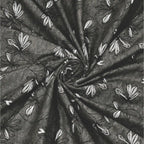 Dream Weaverz Cotton King Flat 220 TC Abstract 1 Bedsheet with 2 Pillow Covers (Charcoal grey)
