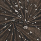 Dream Weaverz Cotton King Flat 220 TC Abstract 1 Bedsheet with 2 Pillow Covers (Chocolate brown)