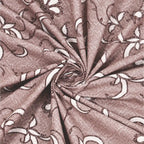 Dream Weaverz Cotton King Flat 220 TC Abstract 1 Bedsheet with 2 Pillow Covers (Mauve)