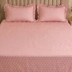 Dream Weaverz Home Polycotton (Flat) 260TC DoubleSIZE BEDSHEET(Pink)