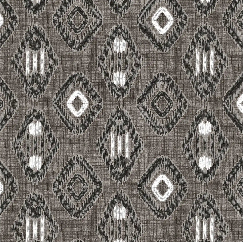 Dream Weaverz Cotton King Flat 220 TC Abstract 1 Bedsheet with 2 Pillow Covers (Grey-brown)