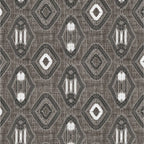 Dream Weaverz Cotton King Flat 220 TC Abstract 1 Bedsheet with 2 Pillow Covers (Grey-brown)