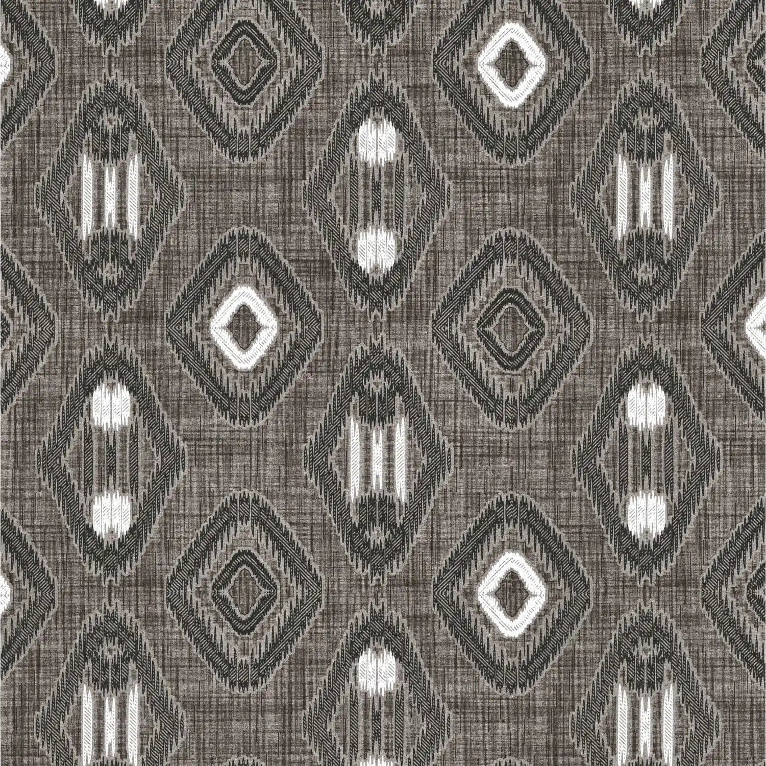 Dream Weaverz Cotton King Flat 220 TC Abstract 1 Bedsheet with 2 Pillow Covers (Grey-brown)