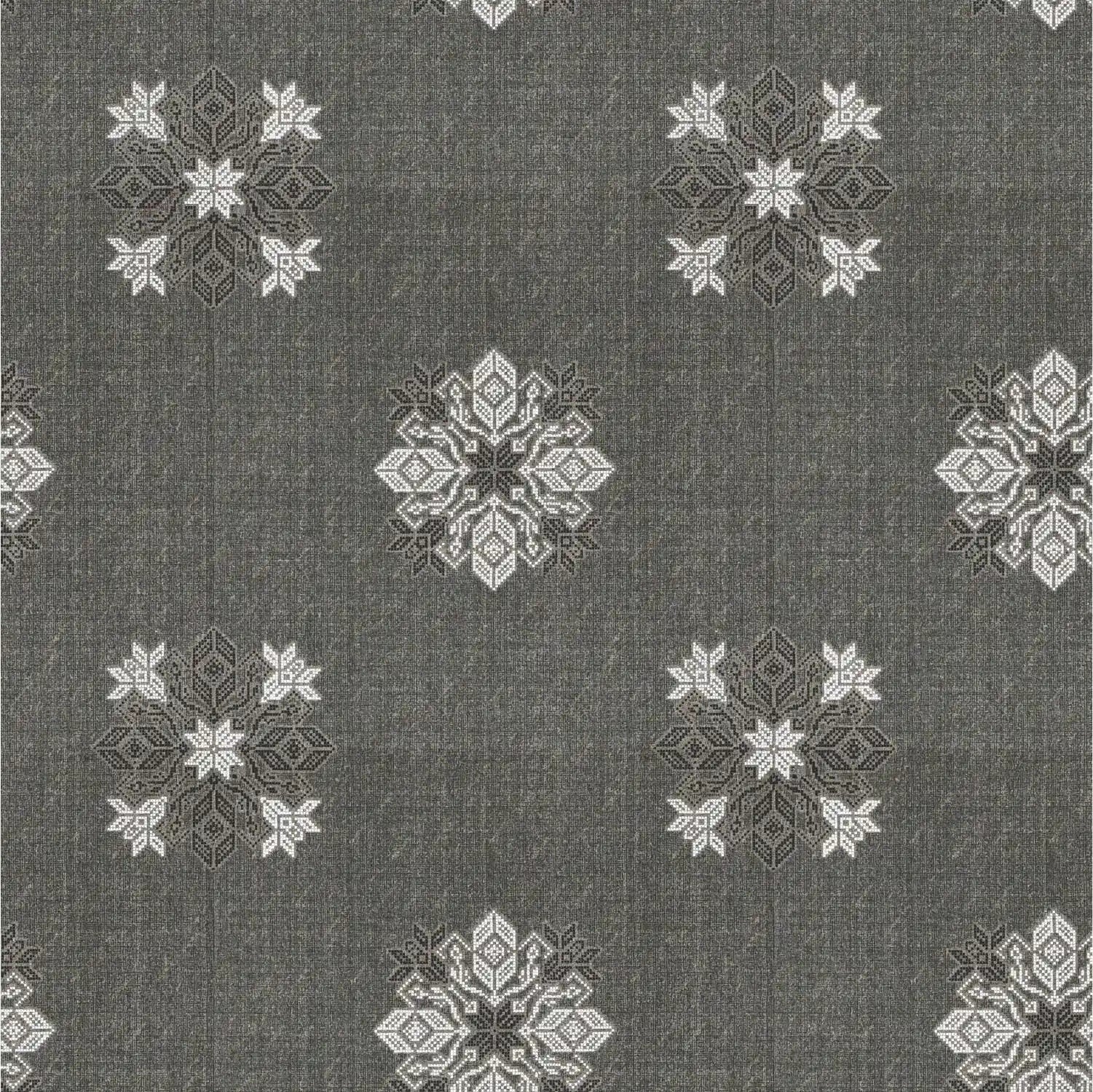 Dream Weaverz Cotton King Flat 220 TC Abstract 1 Bedsheet with 2 Pillow Covers (Slate grey)