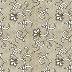 Dream Weaverz Cotton King Flat 220 TC Abstract 1 Bedsheet with 2 Pillow Covers (Beige)