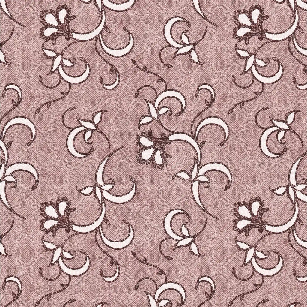 Dream Weaverz Cotton King Flat 220 TC Abstract 1 Bedsheet with 2 Pillow Covers (Mauve)
