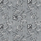 Dream Weaverz Cotton King Flat 220 TC Abstract 1 Bedsheet with 2 Pillow Covers (Grey)
