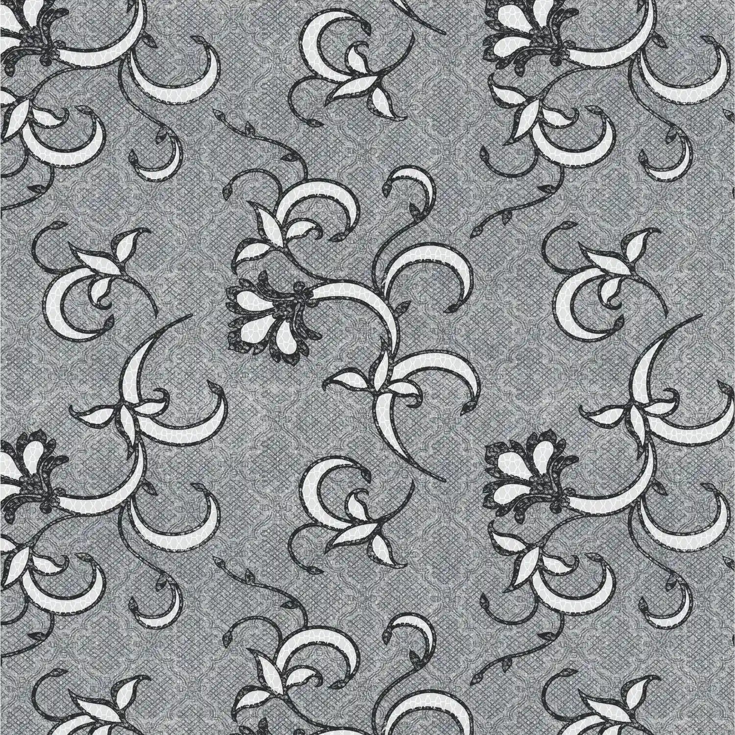 Dream Weaverz Cotton King Flat 220 TC Abstract 1 Bedsheet with 2 Pillow Covers (Grey)