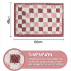 Dream Weaverz Microfiber Bathroom Mat (Multicolor, Free)