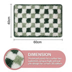 Dream Weaverz Microfiber Bathroom Mat (Green, Free)