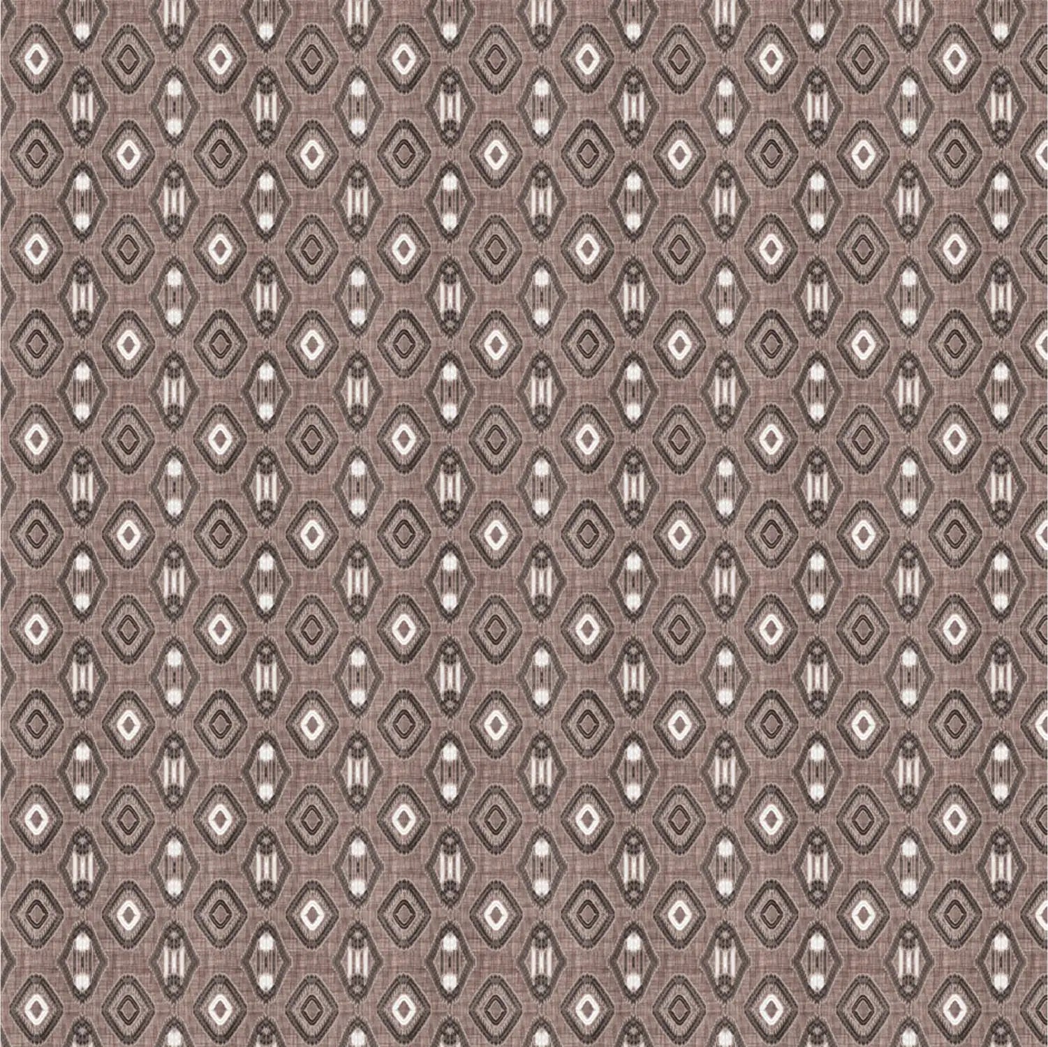 Dream Weaverz Cotton King Flat 220 TC Abstract 1 Bedsheet with 2 Pillow Covers (Brown-white)