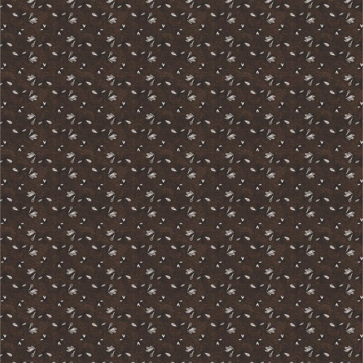 Dream Weaverz Cotton King Flat 220 TC Abstract 1 Bedsheet with 2 Pillow Covers (Chocolate brown)