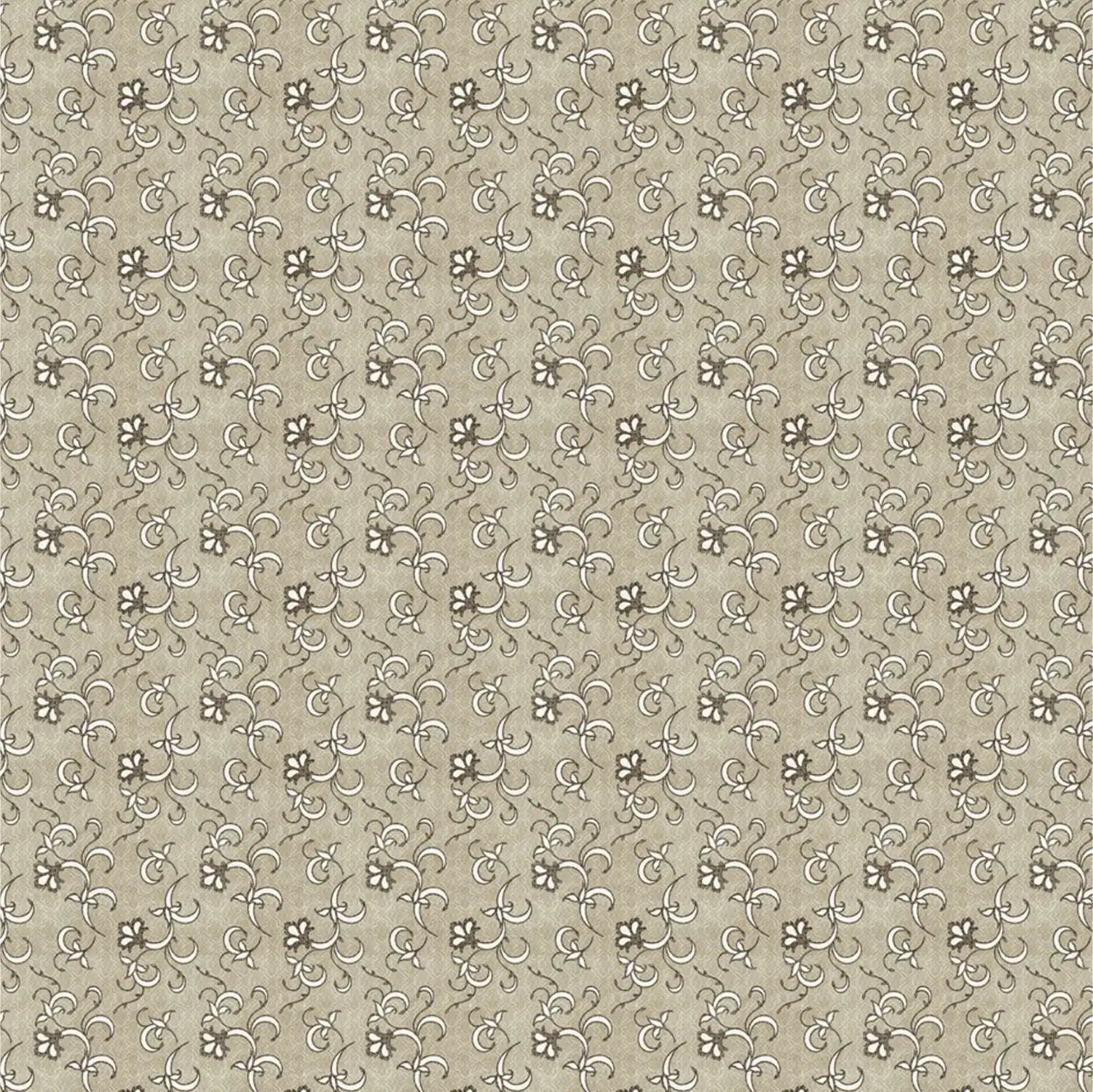 Dream Weaverz Cotton King Flat 220 TC Abstract 1 Bedsheet with 2 Pillow Covers (Beige)