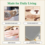 Dream Weaverz Microfiber Bathroom Mat (Grey, Free)