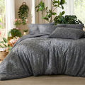 Dream Weaverz Jacquard Bedsheets King Size, 4-Piece Cotton Set Double King Bed | AC Comforter, Flat Sheet & 2 Matching Pillow Covers | Soft, Breathable & Skin-Friendly Self Design