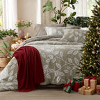 Dream Weaverz Jacquard Bedsheets King Size, 4-Piece Cotton Set Double King Bed | AC Comforter, Flat Sheet & 2 Matching Pillow Covers | Soft, Breathable & Skin-Friendly Self Design, Green