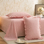 Dream Weaverz Home Polycotton (Flat) 260TC DoubleSIZE BEDSHEET(Pink)