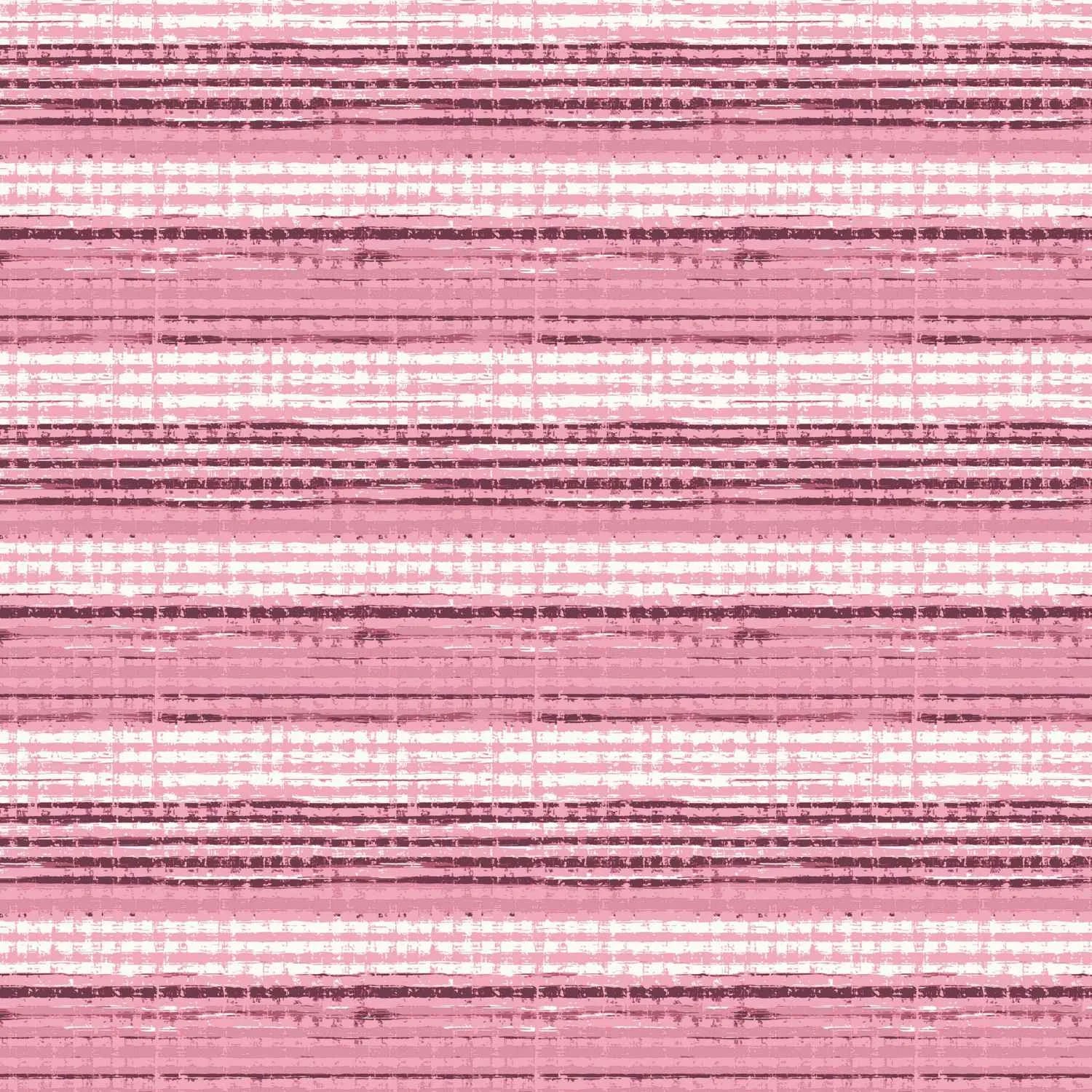 Dream Weaverz Cotton Queen Flat 220 TC Striped 1 Bedsheet with 2 Pillow Covers (Pink)