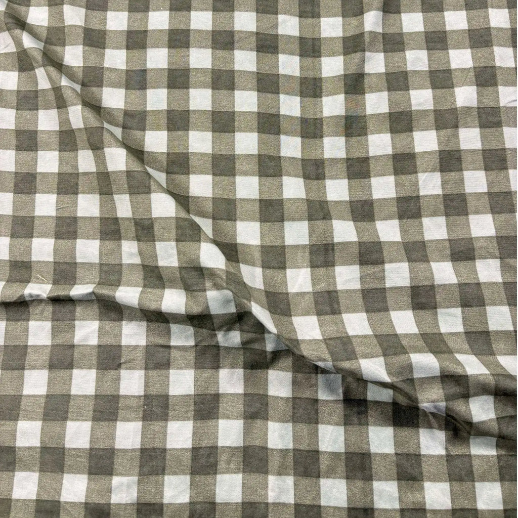 Dream Weaverz Home Polycotton (Flat) 260TC DoubleSIZE BEDSHEET(Green Checks)