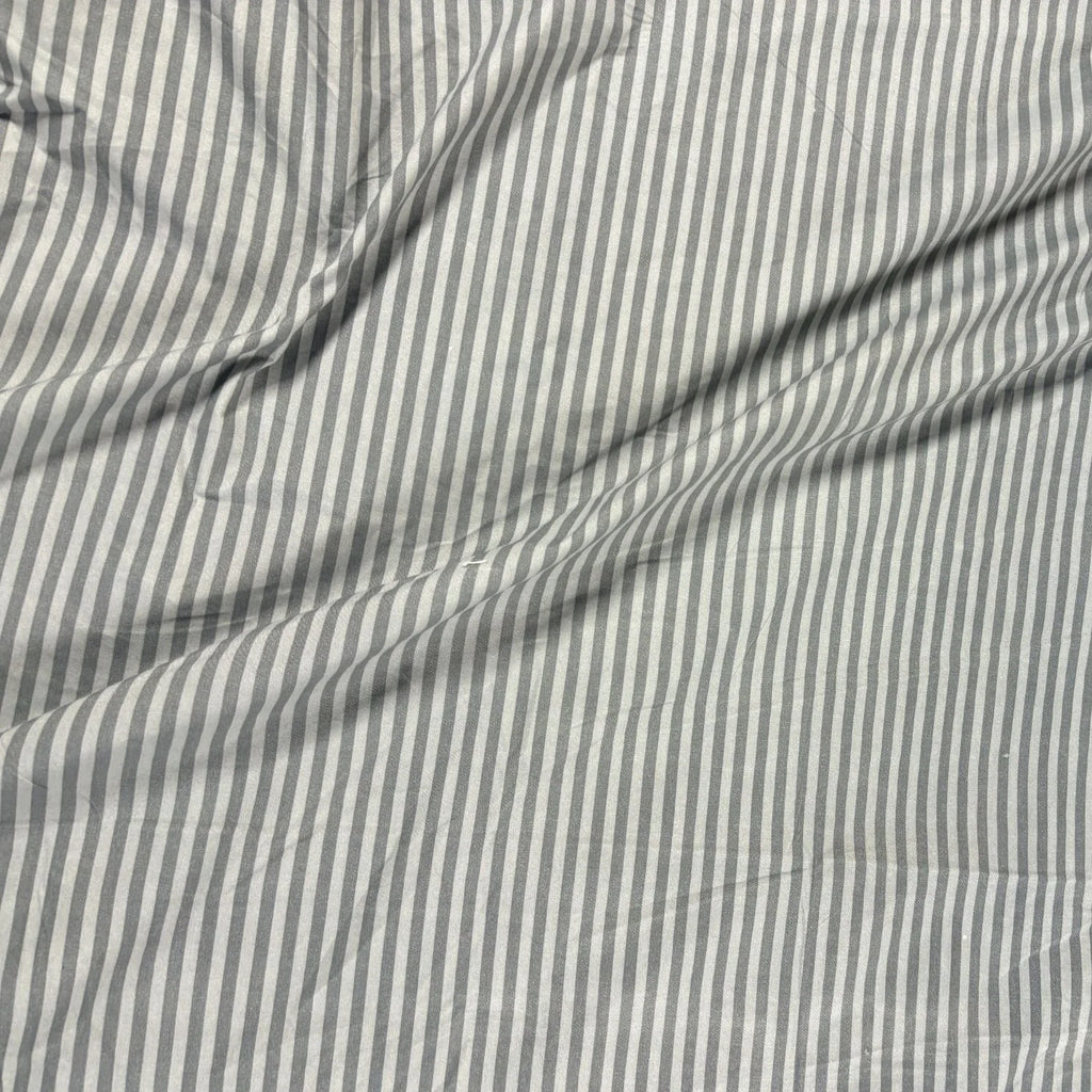 Dream Weaverz Home Polycotton (Flat) 260TC DoubleSIZE BEDSHEET(Dark Grey Stripes)