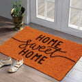 Dream Weaverz Rubber Door Mat (Orange, Medium)