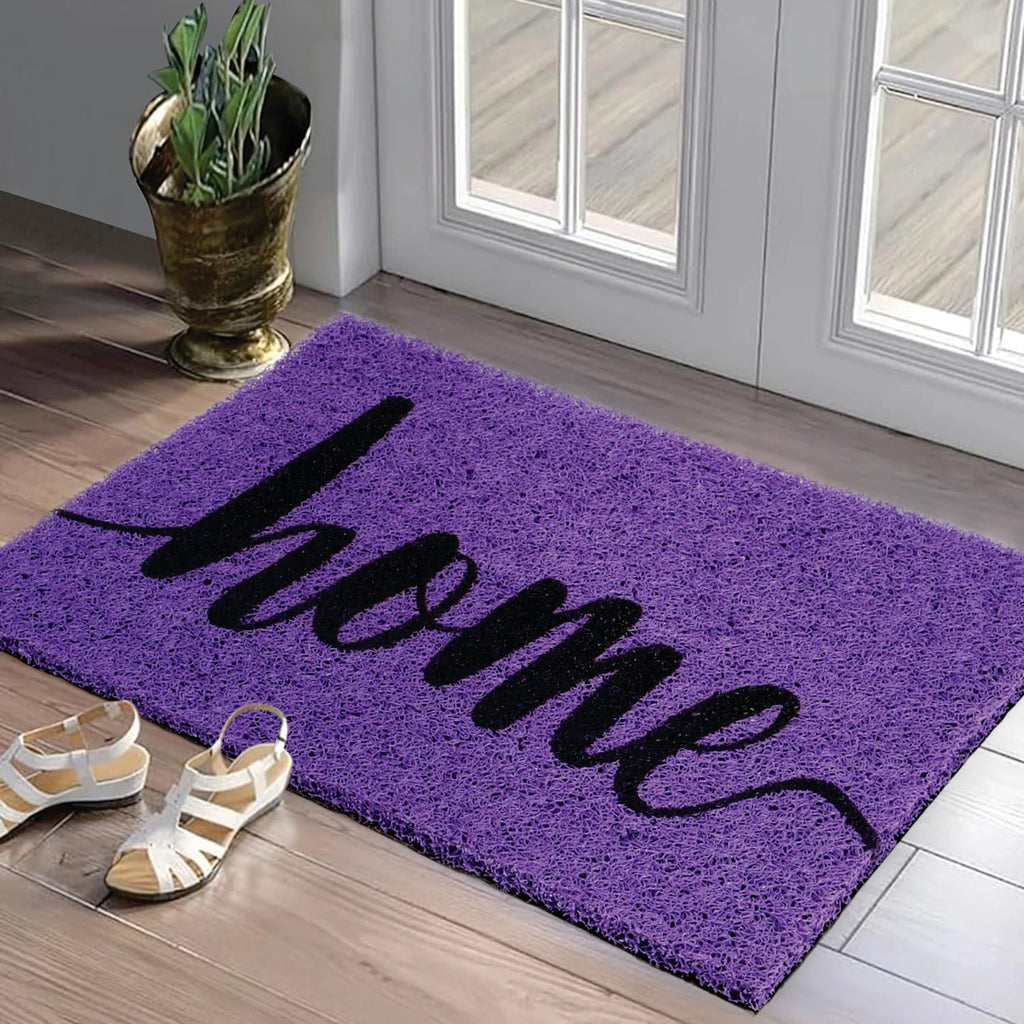Dream Weaverz Rubber Door Mat (Purple, Medium)