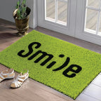 Dream Weaverz Rubber Door Mat (Green, Medium)