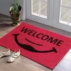 Dream Weaverz Rubber Door Mat (Pink, Medium)