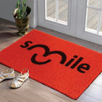 Dream Weaverz Rubber Door Mat (Red, Medium)