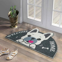 Dream Weaverz Rubber Door Mat (Grey, Medium)