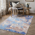 Dream Weaverz 91.44 cm  X 152.4 cm Silk Carpet (Rectangle, Blue)
