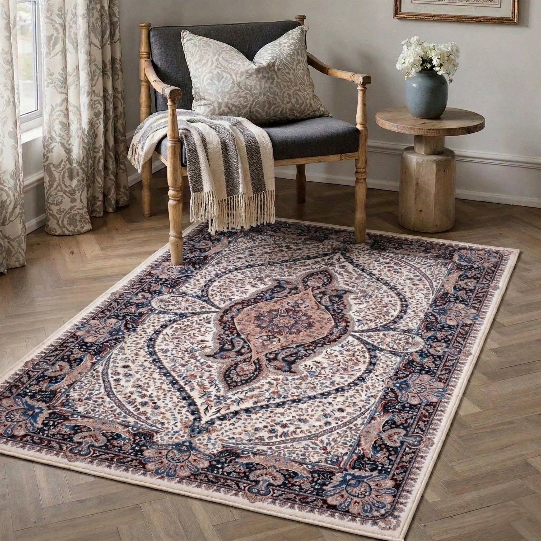 Dream Weaverz 91.44 cm  X 152.4 cm Silk Carpet (Rectangle, Multicolor)