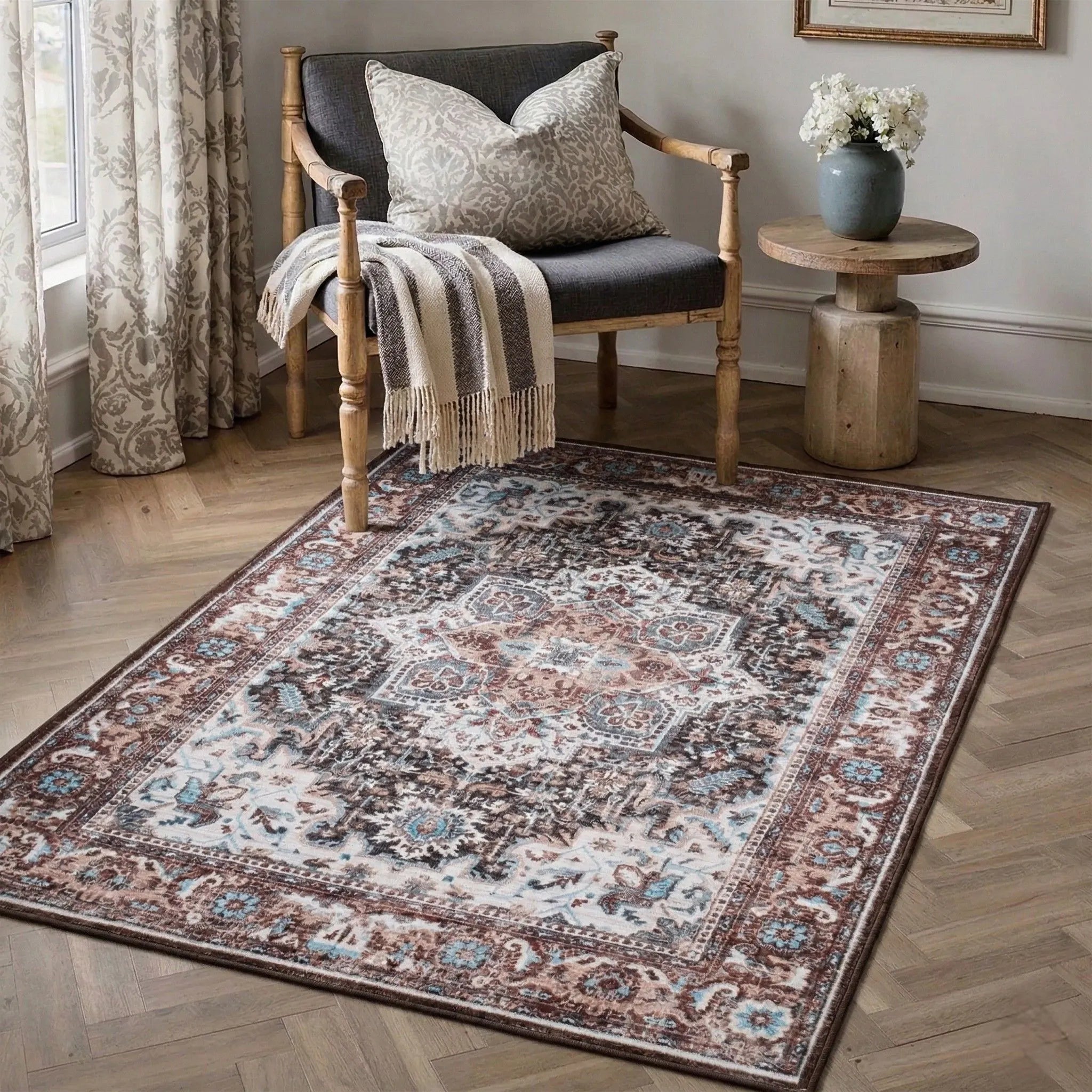 Dream Weaverz 91.44 cm  X 152.4 cm Silk Carpet (Rectangle, Brown)